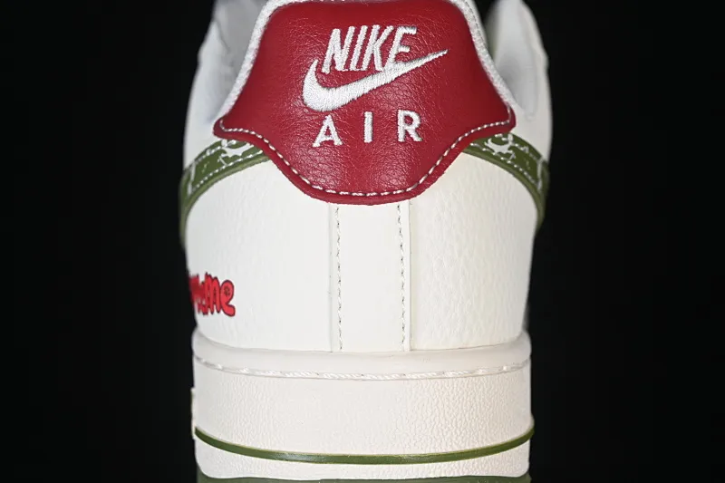 All categories Nk Air Force 1 Air Force series Nk Air Force 1 Low Air Force low-top Nike Air Force 1'07 Low joint beige woven label green hook Air Force 1 low-top casual sneakers QW5606-273